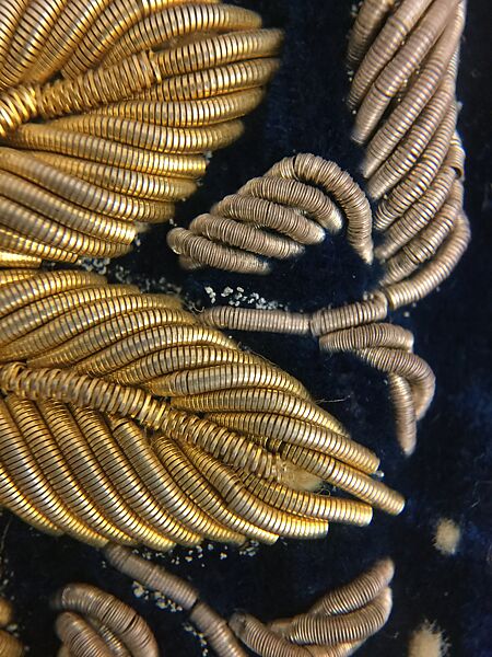 Wedding Coat, Silk, metal wrapped threads, sequins; embroidered