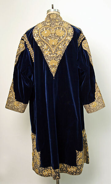 Wedding Coat, Silk, metal wrapped threads, sequins; embroidered