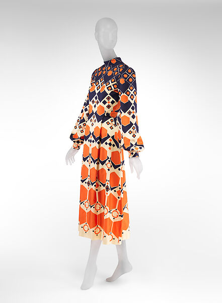 Dress, Gucci (Italian, founded 1921), silk, metal, Italian
