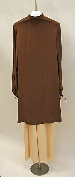 Evening ensemble, Mary McFadden (American, born New York 1938–2024 Southampton, New York), (a, b) silk; (c) cotton, American