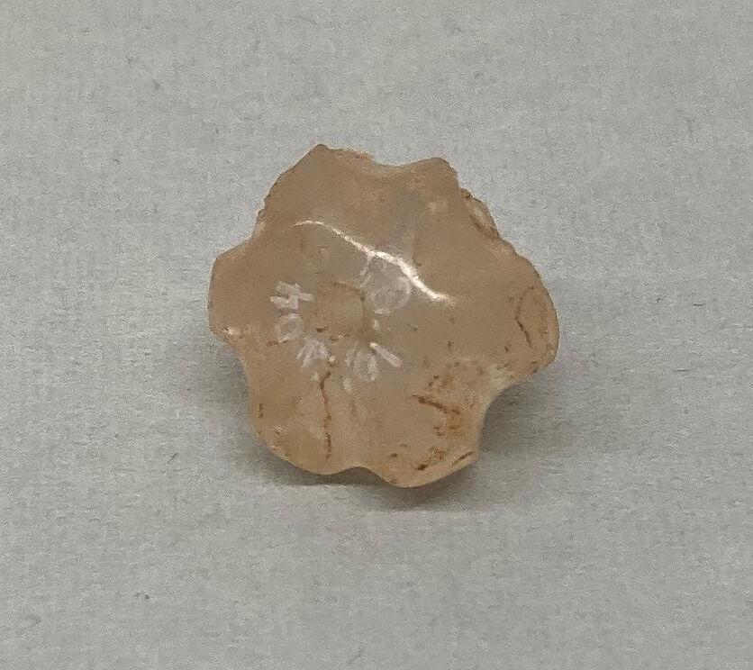 Bead, Rock crystal or glass