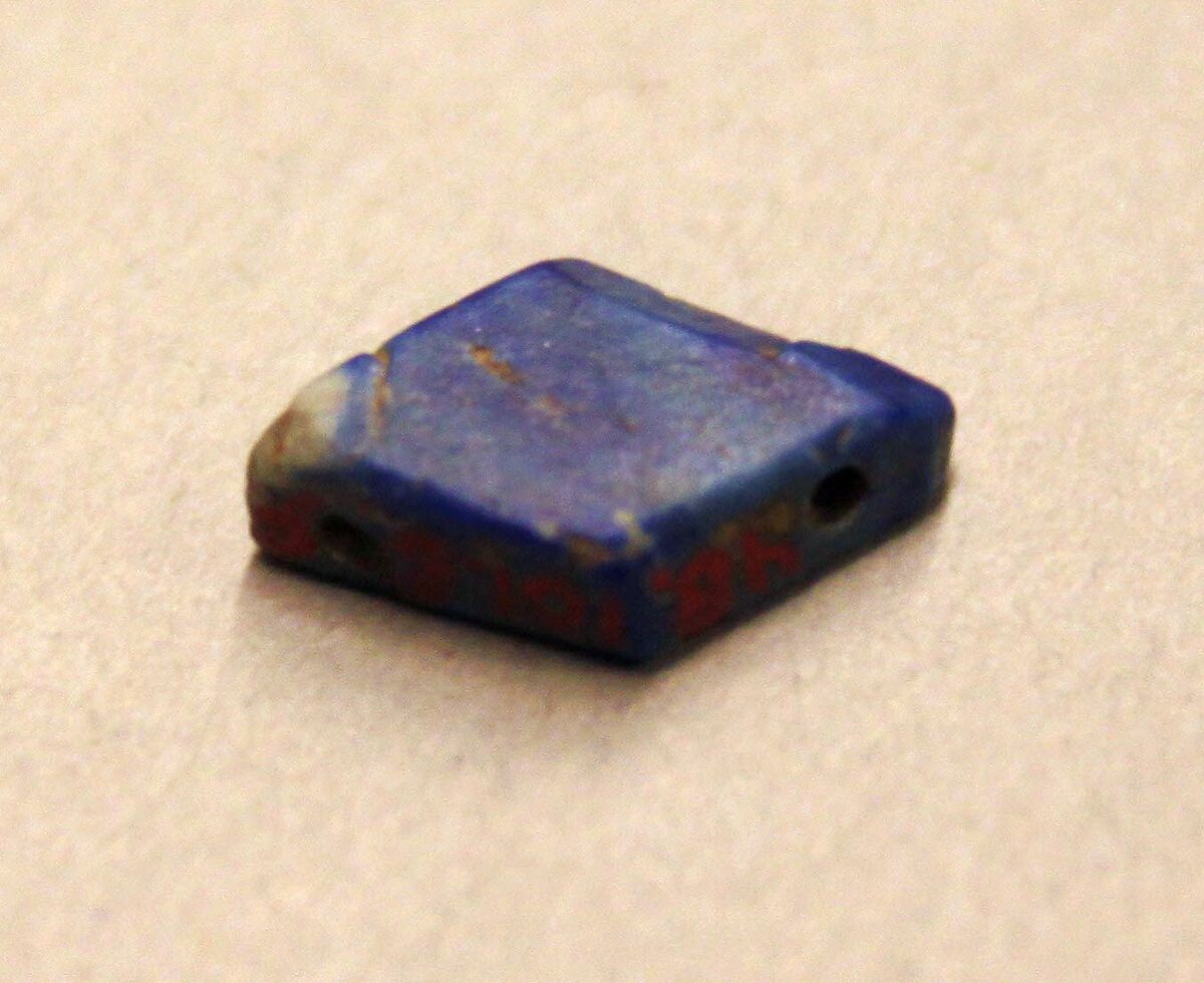 Beads, Lapis lazuli; cut