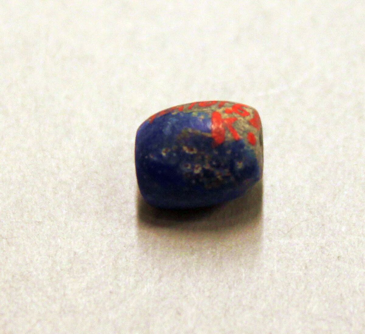 Beads, Lapis lazuli; cut