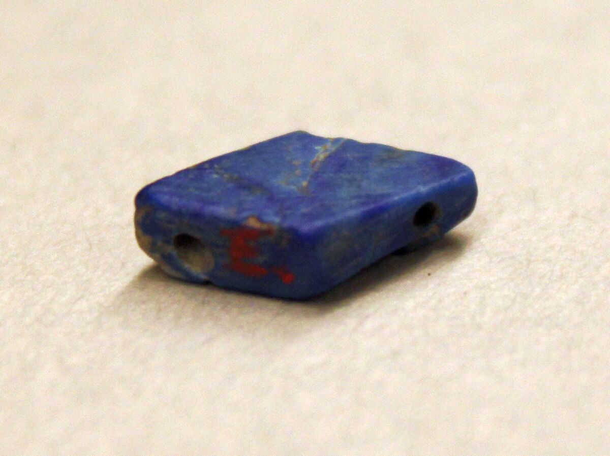 Beads, Lapis lazuli; cut