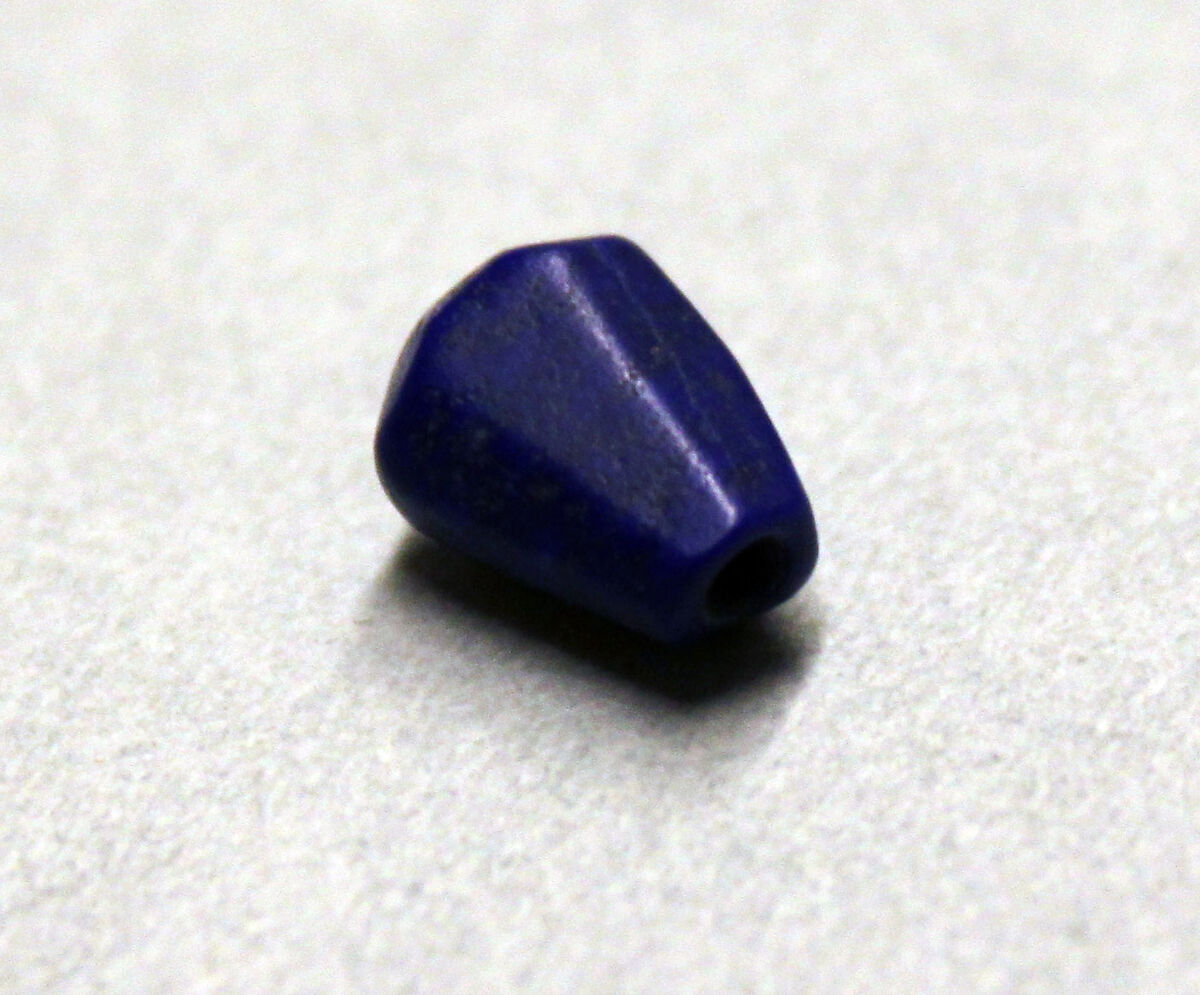 Beads, Lapis lazuli; cut 