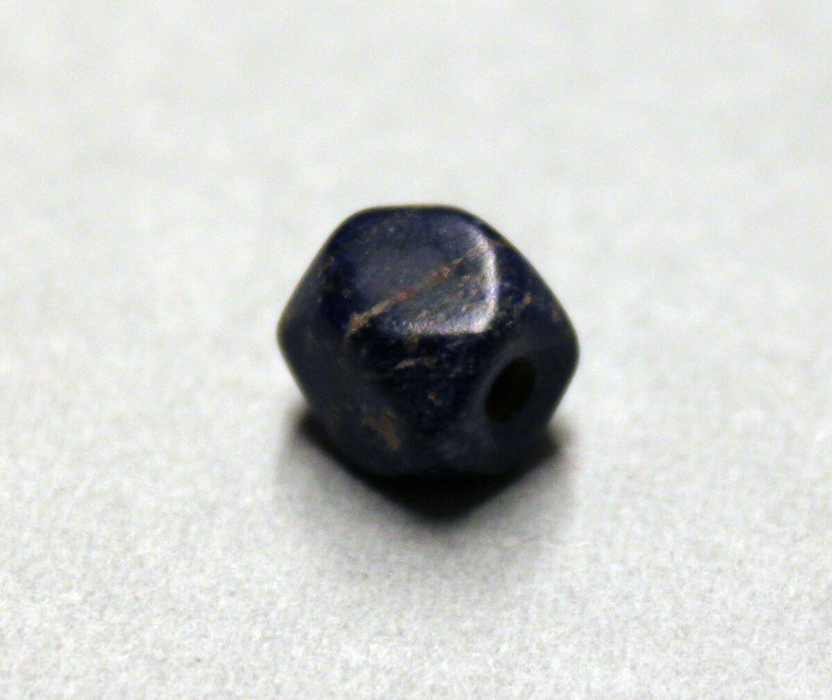 Beads, Lapis lazuli; cut 