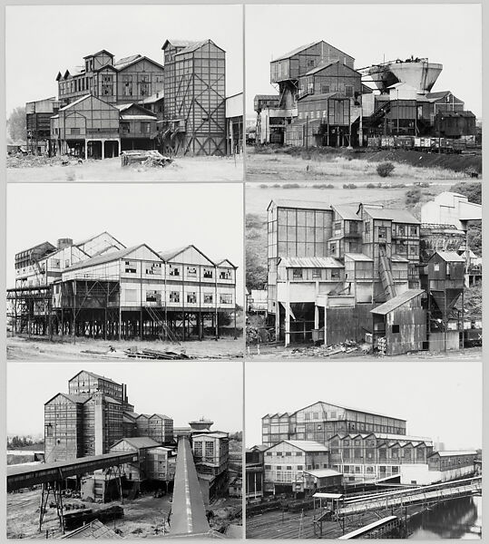 Coal Preparation Plants, Bernd and Hilla Becher  German, Gelatin silver prints, mounted