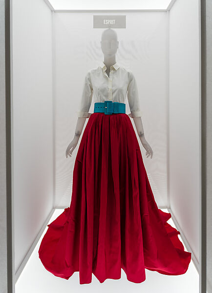 Ensemble, Carolina Herrera (American, born Venezuela, 1939), Cotton, silk 