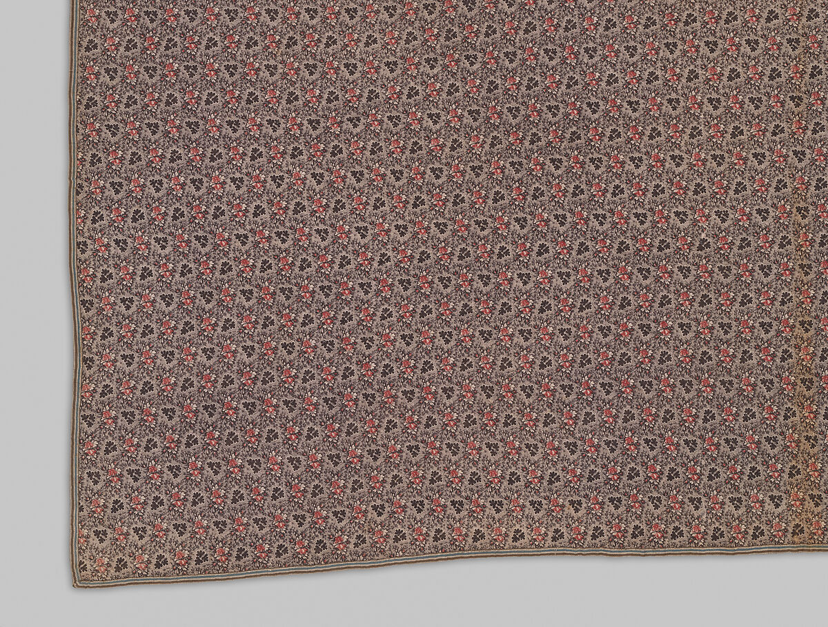 Star of Lemoyne Quilt, Cotton, printed and pieced, English