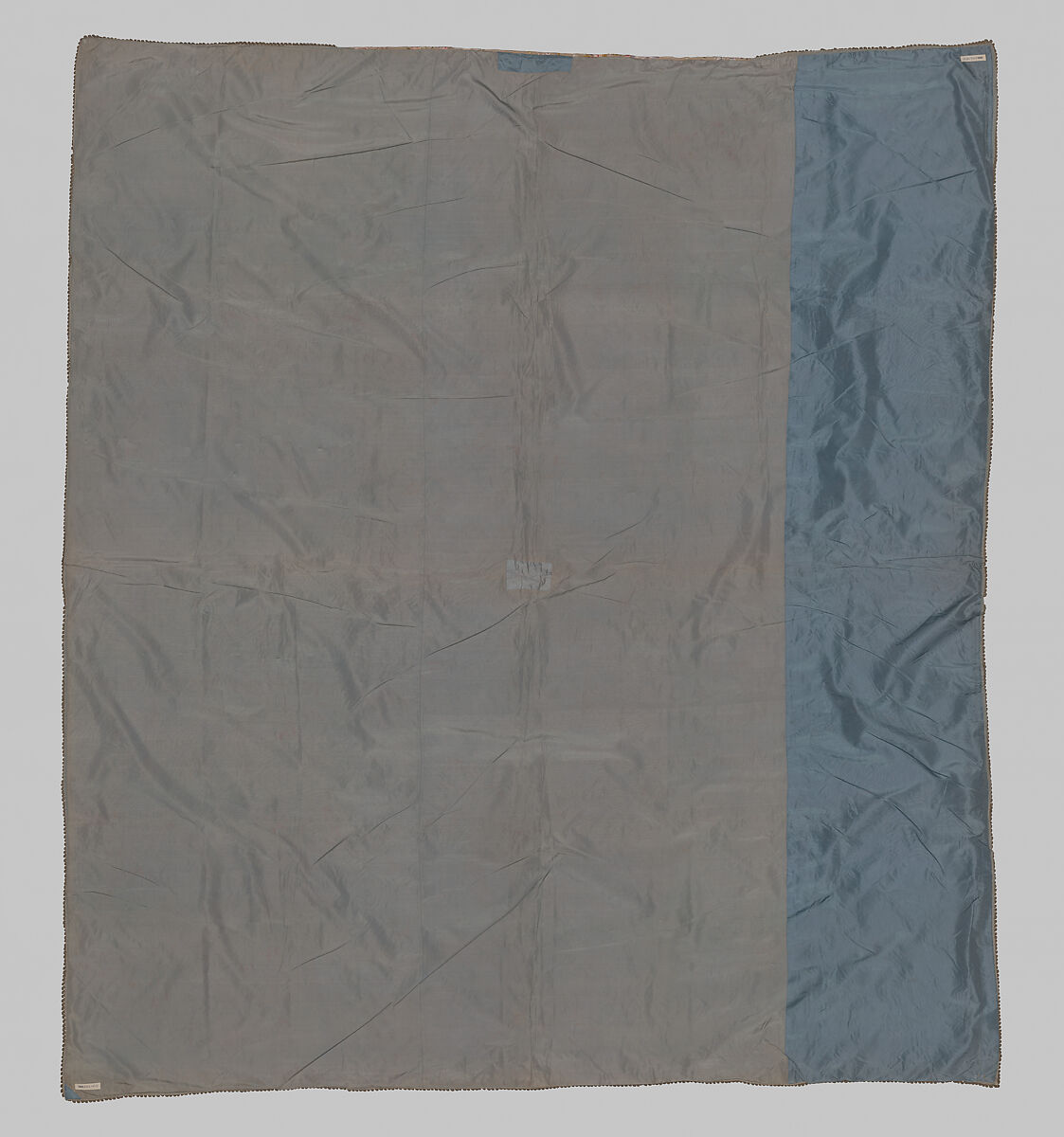 Coverlet or Wall Hanging, Silk, embroidered with silk, Chinese, made for the European or American market