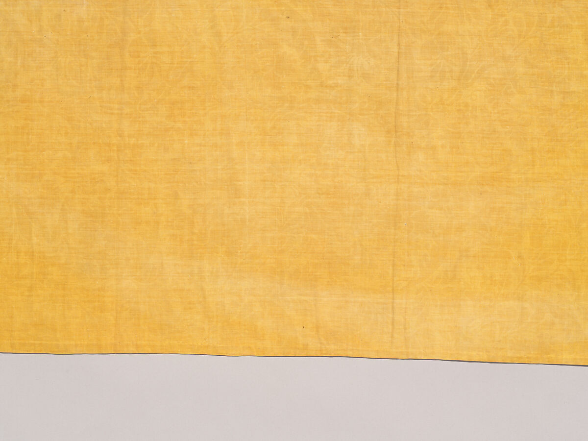 Chintz strip, Cotton, painted and dyed, Indian, for the European market