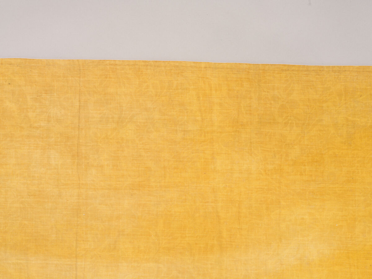 Chintz strip, Cotton, painted and dyed, Indian, for the European market