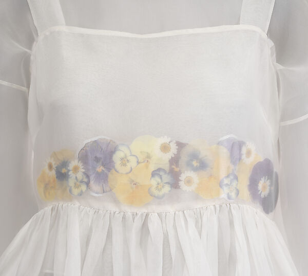 Ensemble, Dauphinette (American, founded 2018), silk, flowers, PVC, American