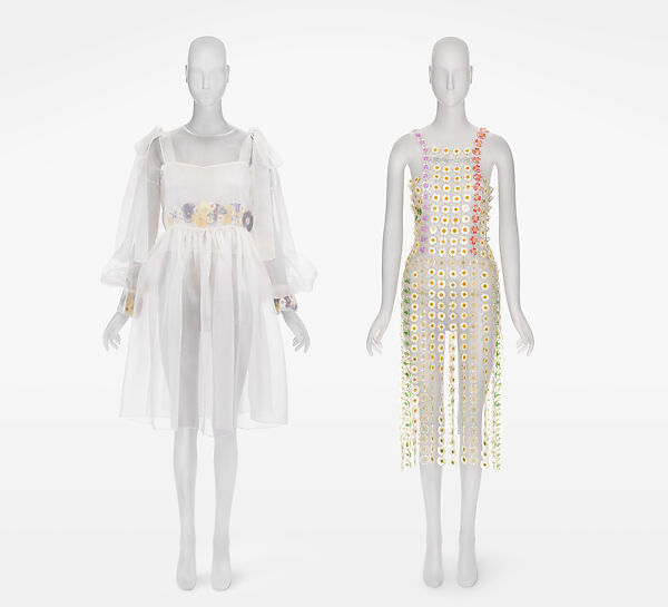 Ensemble, Dauphinette (American, founded 2018), silk, flowers, PVC, American