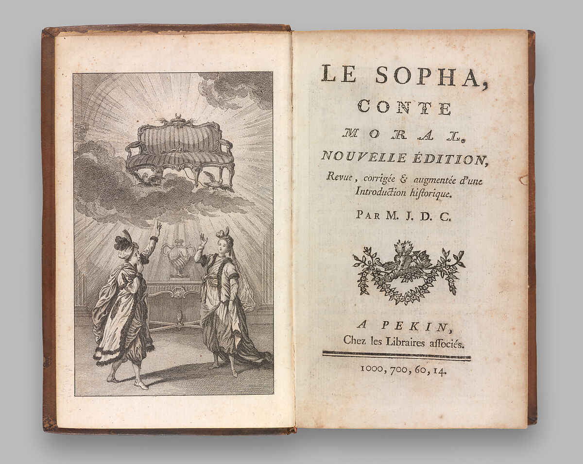 Le sopha : conte moral, Claude-Prosper Jolyot de Crébillon (French, 1707–1777) 