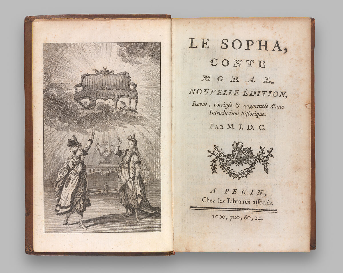 Le sopha : conte moral, Claude-Prosper Jolyot de Crébillon  French