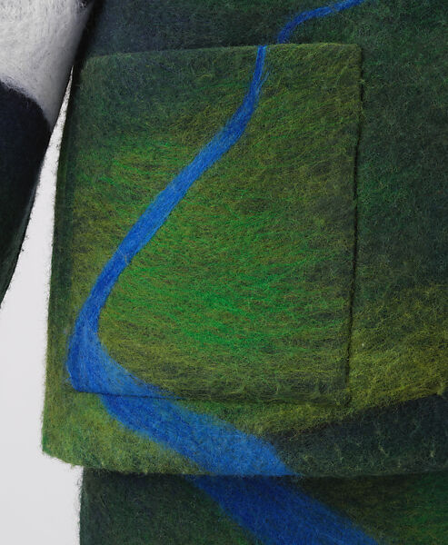 “The 9–5 Working Girl” ensemble,  "Beak Toe" boots, Conner Ives (American, born New York, 1996), Wool, plastic, leather, metal, American