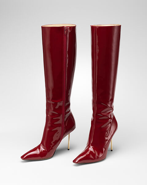 “The 9–5 Working Girl” ensemble,  "Beak Toe" boots, Conner Ives (American, born New York, 1996), Wool, plastic, leather, metal, American