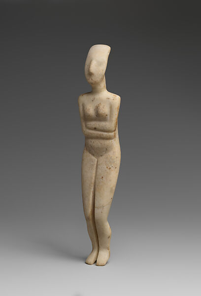 Marble female figure, Marble, Cycladic