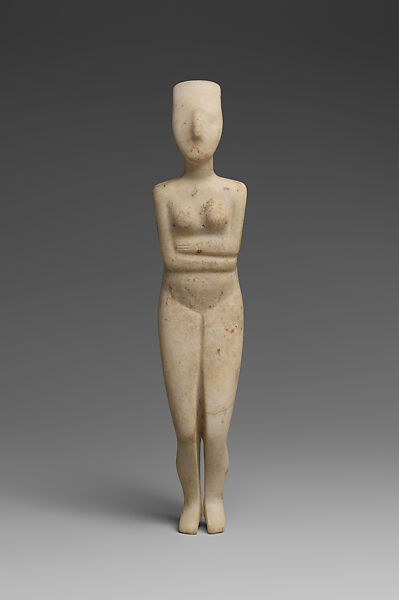 Marble female figure, Marble, Cycladic 