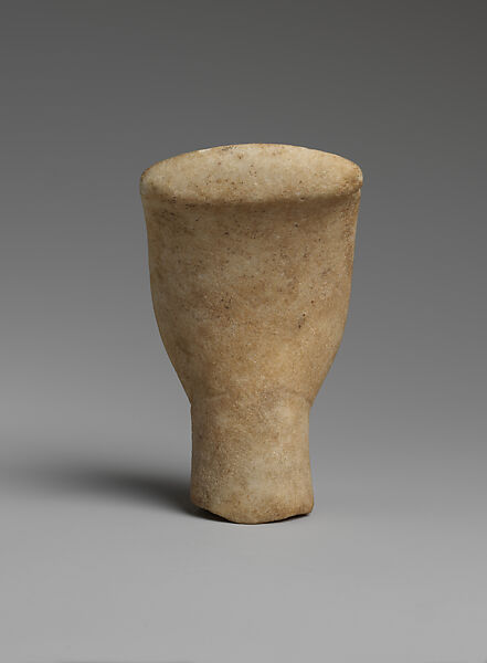Marble head of a figure, Marble, Cycladic