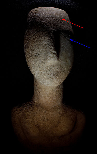 Marble female figure, Marble, Cycladic