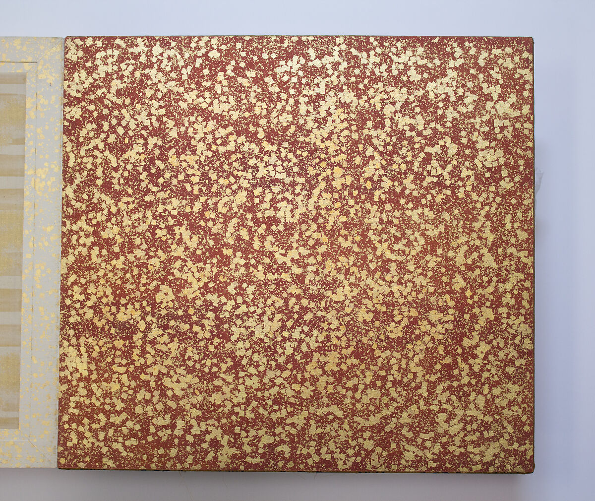 Artisans, Beauties, and Annual Events, Toyohara Kunichika (Japanese, 1835–1900), Thirty paintings mounted as an accordion album; ink, color, gold and gold flecks on silk, Japan