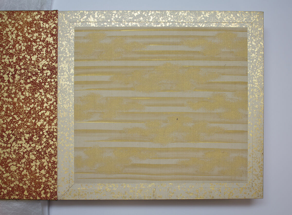 Artisans, Beauties, and Annual Events, Toyohara Kunichika (Japanese, 1835–1900), Thirty paintings mounted as an accordion album; ink, color, gold and gold flecks on silk, Japan