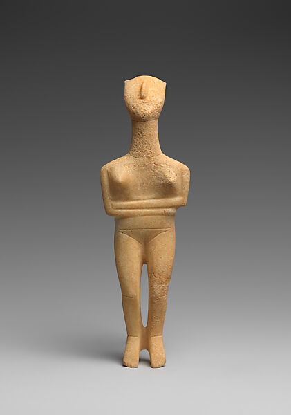 Marble female figure, Marble, Cycladic