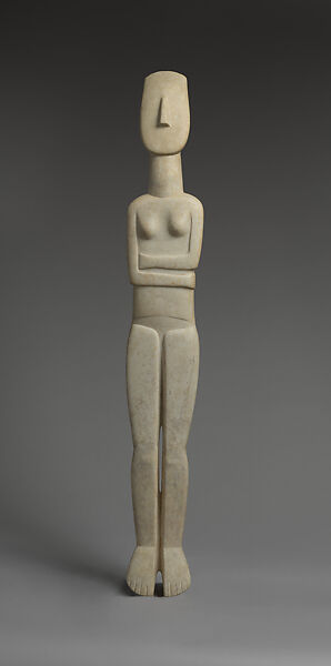 Marble female figure, Marble, Cycladic 