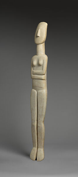 Marble female figure, Marble, Cycladic