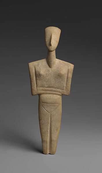 Marble female figure, Marble, Cycladic 