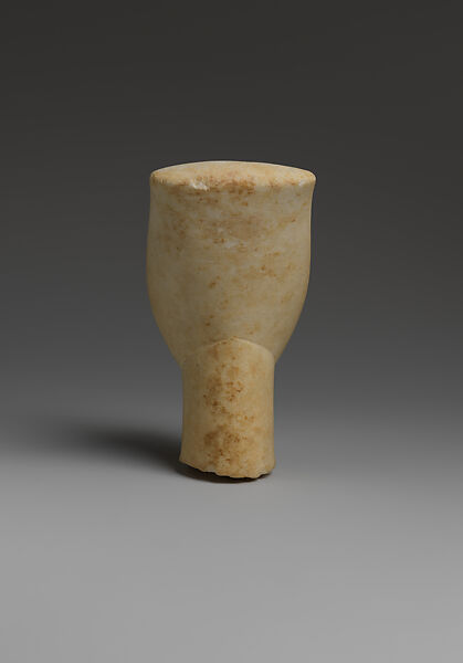 Marble head of a figure, Marble, Cycladic