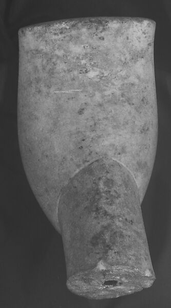 Marble head of a figure, Marble, Cycladic