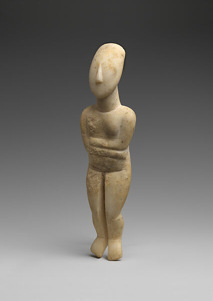 Marble female figure, Marble, Cycladic