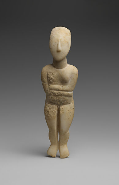 Marble female figure, Marble, Cycladic