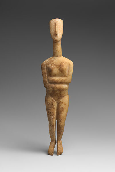 Marble female figure, Marble, Cycladic