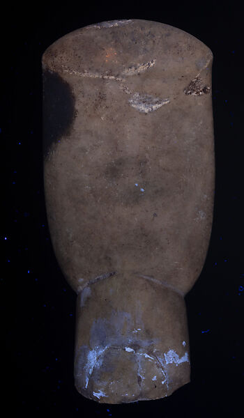 Marble head of a figure, Marble, Cycladic