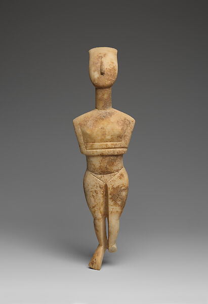 Marble female figure, Marble, Cycladic 