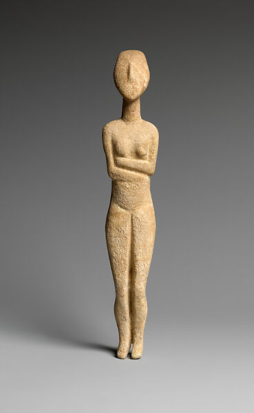 Marble female figure, Marble, Cycladic