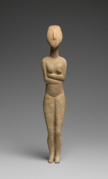 Marble female figure, Marble, Cycladic