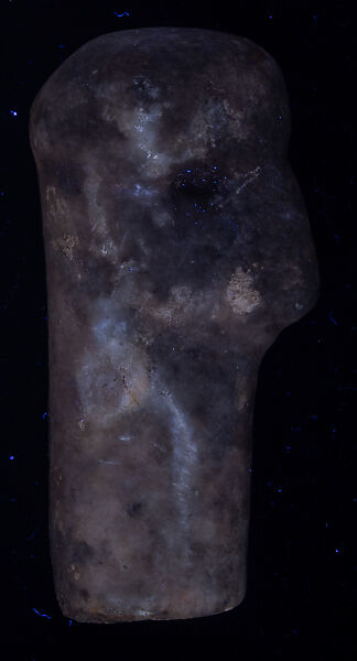 Head and neck of a marble female figure, Marble, Cycladic