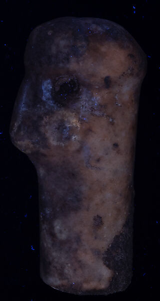 Head and neck of a marble female figure, Marble, Cycladic