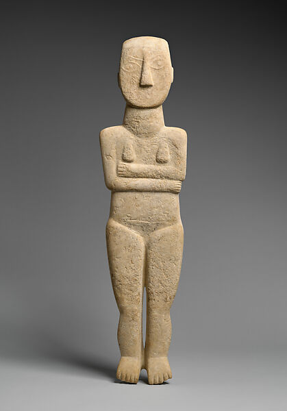 Marble female figure, Marble, Cycladic 