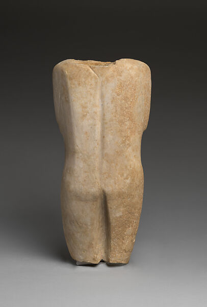 Marble torso of a figure, Marble, Cycladic