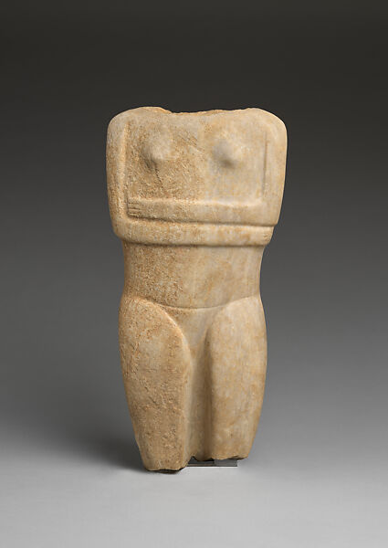 Marble torso of a figure, Marble, Cycladic 