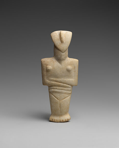 Marble female figure, Marble, Cycladic 