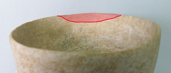 Marble vase with lug handles, Marble, Cycladic