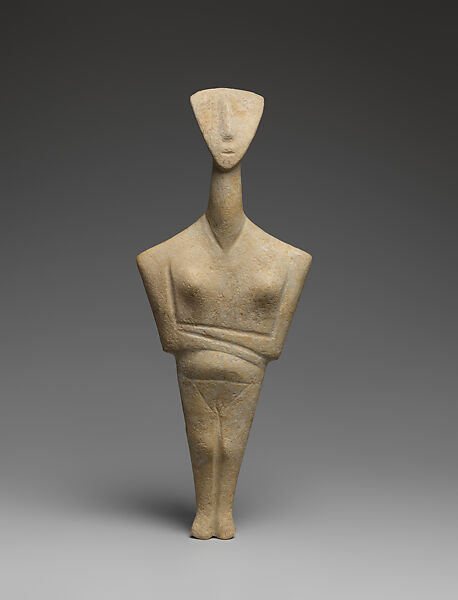 Marble female figure, Marble, Cycladic 