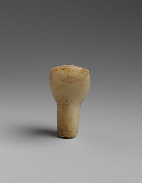 Marble head of a figure, Marble, Cycladic